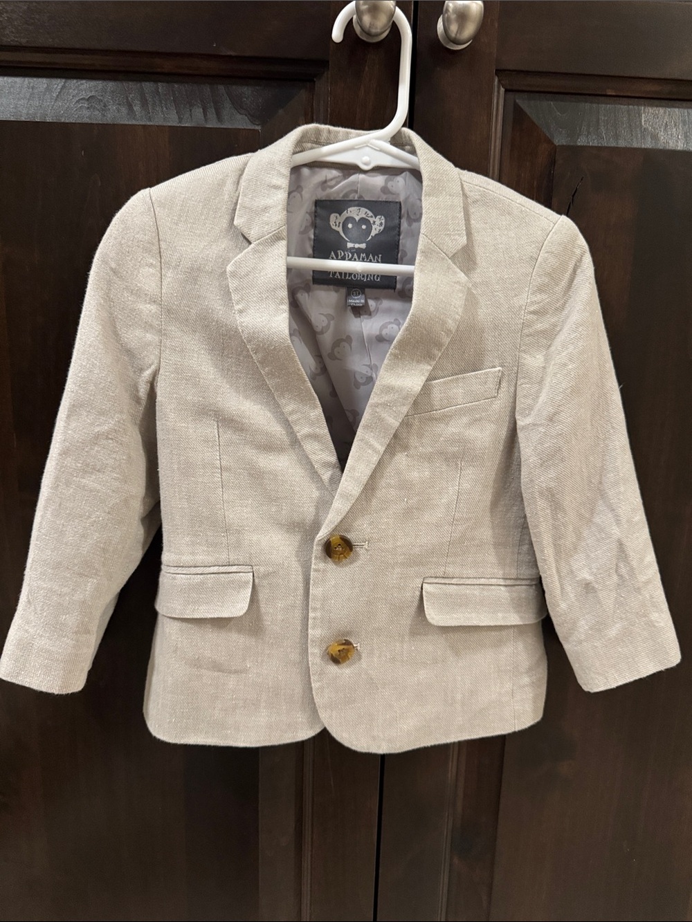 Appaman batural linen toddler sports jacket size 3T